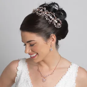 Stunning Hand-Wired Crystal Couture Bridal Hair Vine Headband