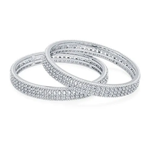 Sukkhi Fabulous Rhodium Plated AD Bangle For Women