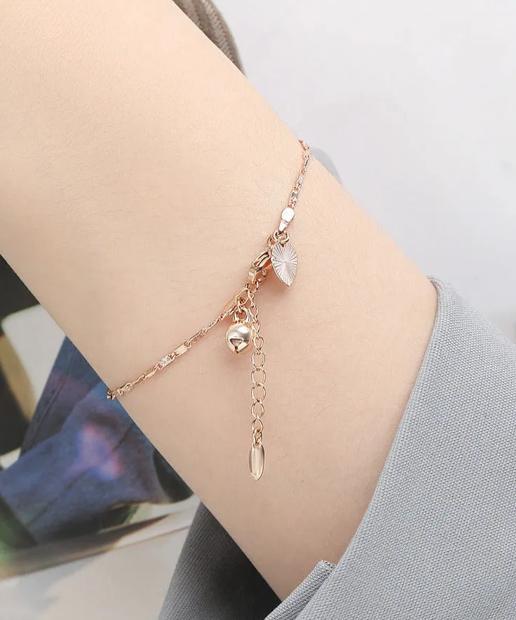 Summer love bell bracelet niche design simple small ball bracelet fashion ins cold style hand decoration