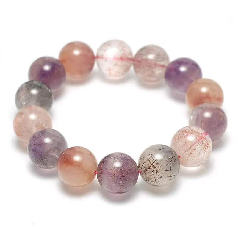 Super 7 Stretch Bracelet 10mm, 12mm, 14mm, 15mm