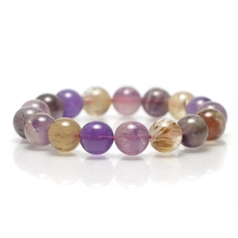 Super 7 Stretch Bracelet 10mm, 12mm, 14mm, 15mm