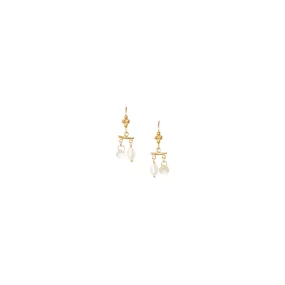 Talia White Pearl Earrings