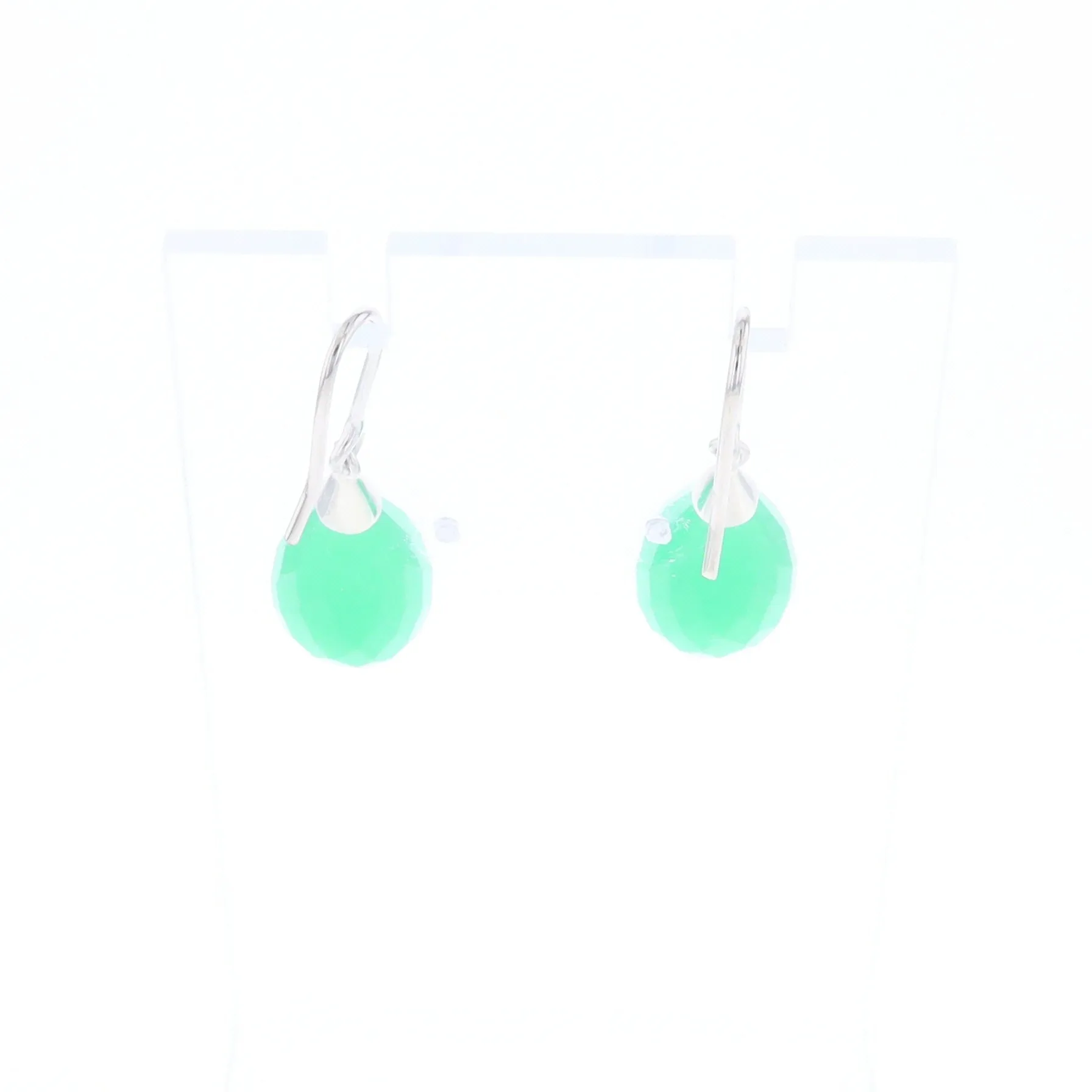 Teardrop Green Briolette Earrings