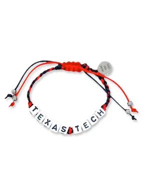 Texas Tech Color Beaded Bracelet