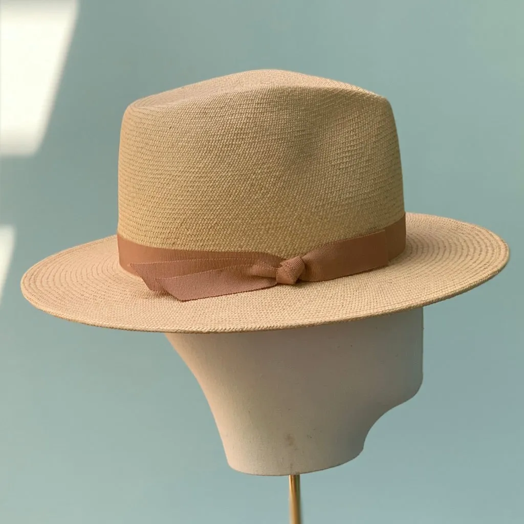 The Antibes Fedora in Butter Panama