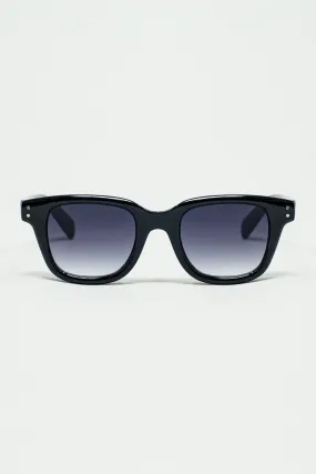 thick black delta square sunglasses