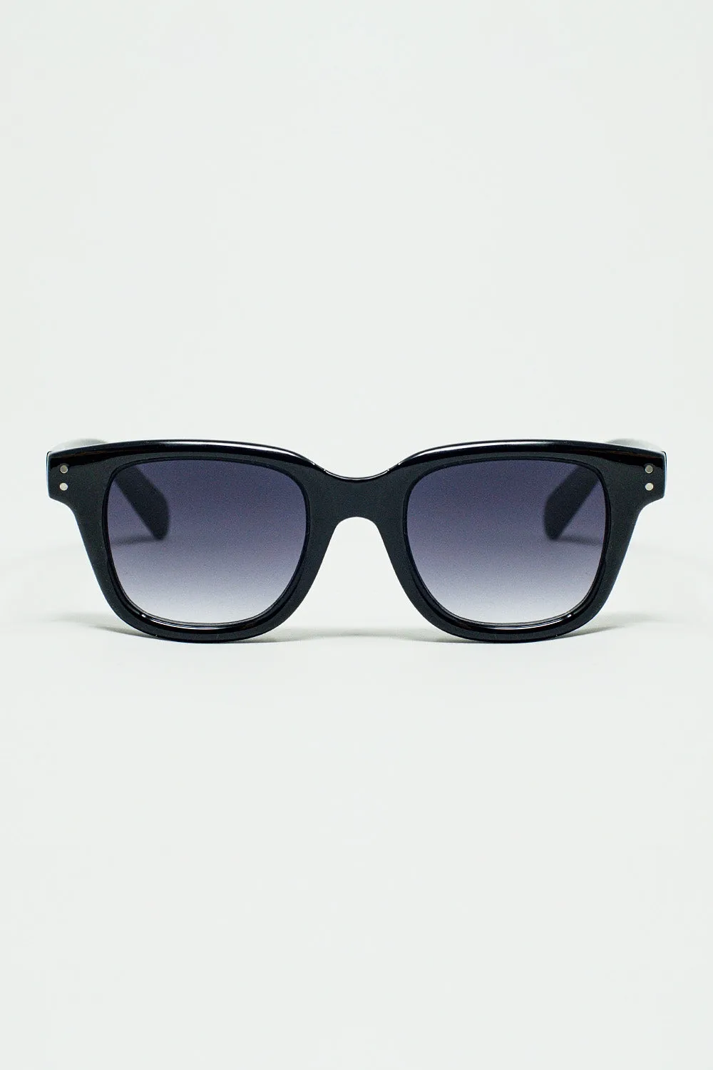 thick black delta square sunglasses