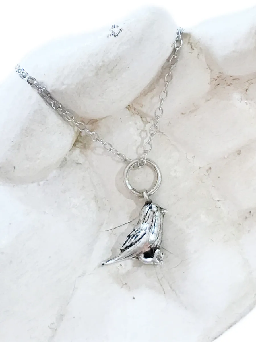 Tiny Bird Pendant Necklace