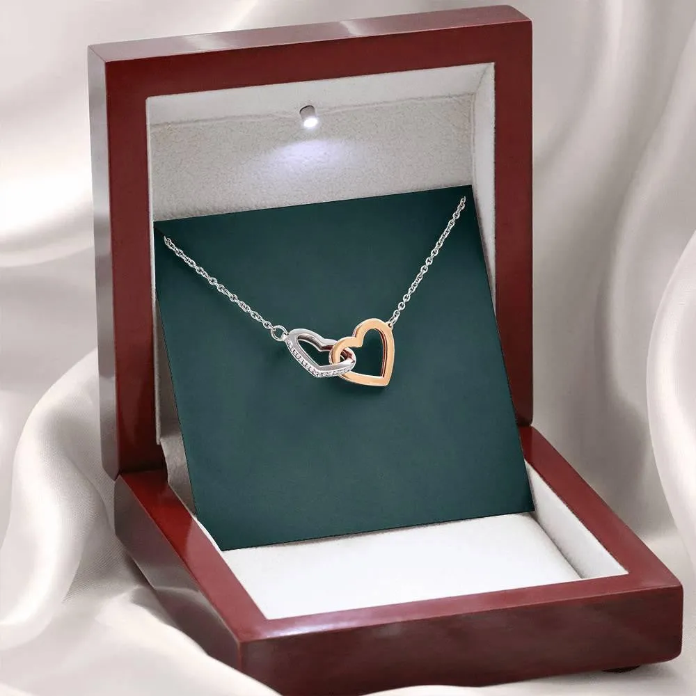 To The Love Of My Life I Love You The Most Interlocking Hearts Necklace Gifts For Girlfriends For Her Valentine's Day Gifts