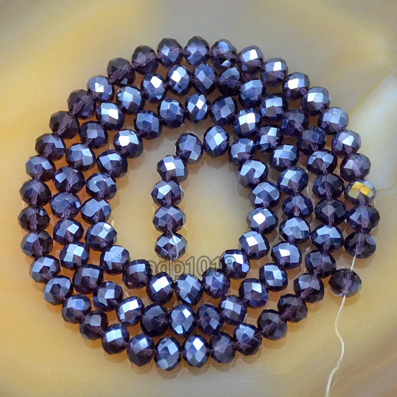 Top Quality Czech Crystal Faceted Rondelle Beads on a 15" Strand 2x3mm