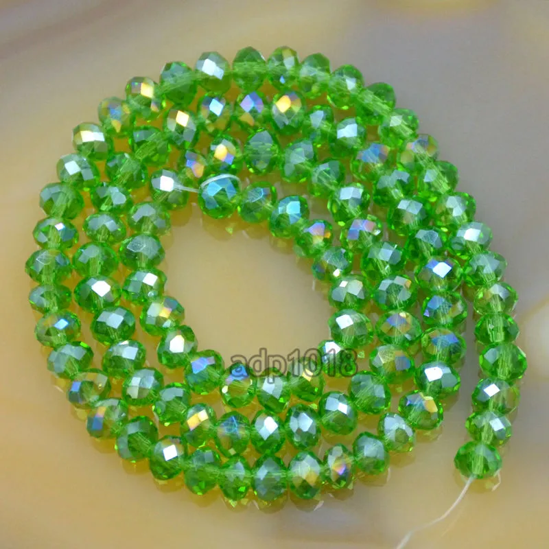 Top Quality Czech Crystal Faceted Rondelle Beads on a 15" Strand 2x3mm