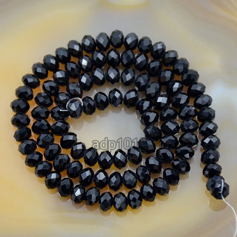 Top Quality Czech Crystal Faceted Rondelle Beads on a 15" Strand 2x3mm