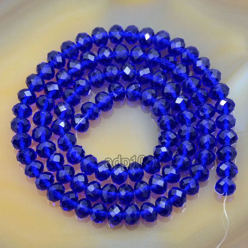 Top Quality Czech Crystal Faceted Rondelle Beads on a 15" Strand 2x3mm