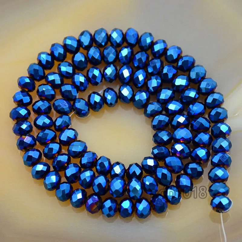 Top Quality Czech Crystal Faceted Rondelle Beads on a 15" Strand 2x3mm