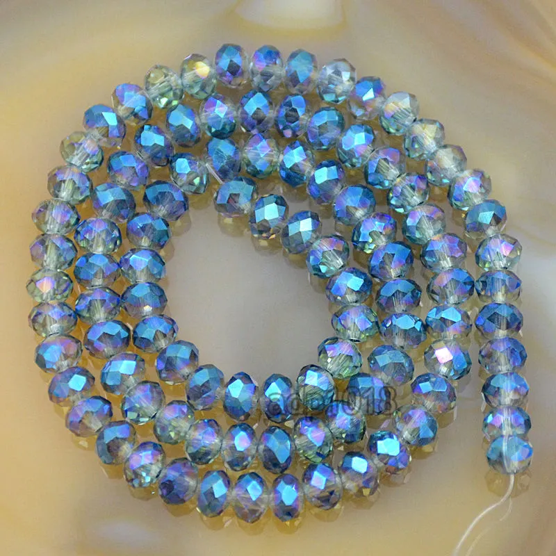 Top Quality Czech Crystal Faceted Rondelle Beads on a 15" Strand 2x3mm