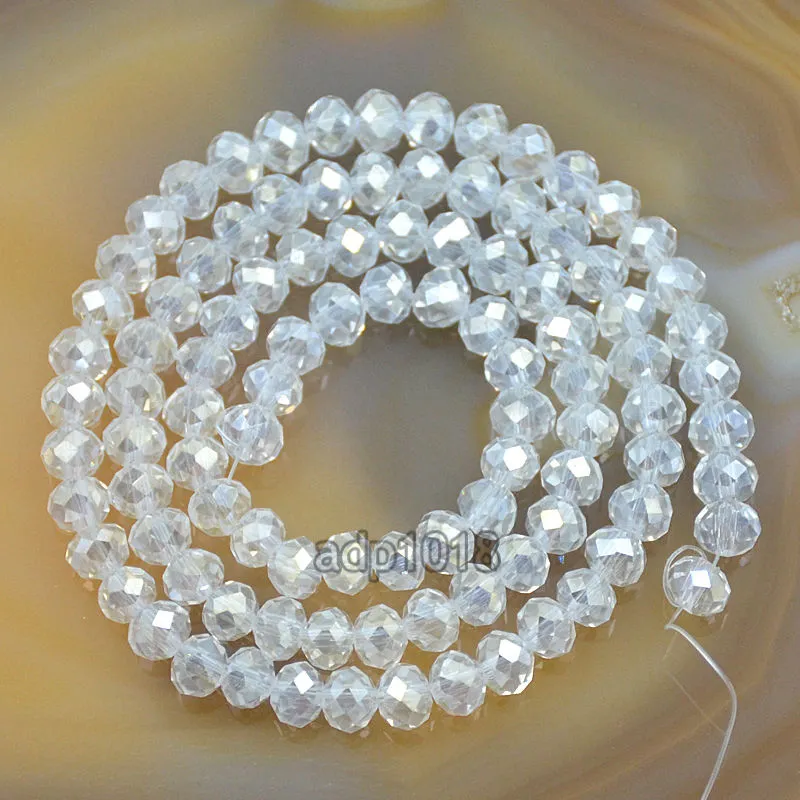 Top Quality Czech Crystal Faceted Rondelle Beads on a 15" Strand 2x3mm