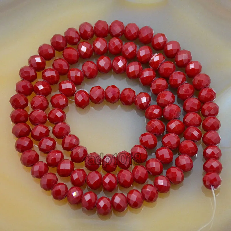 Top Quality Czech Crystal Faceted Rondelle Beads on a 15" Strand 2x3mm