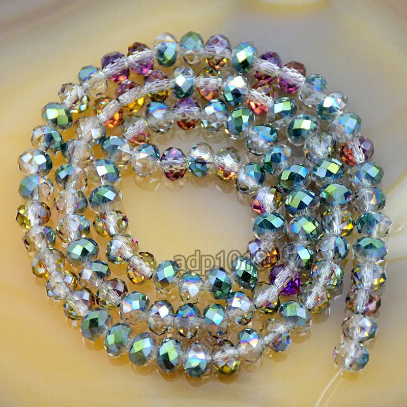 Top Quality Czech Crystal Faceted Rondelle Beads on a 15" Strand 2x3mm