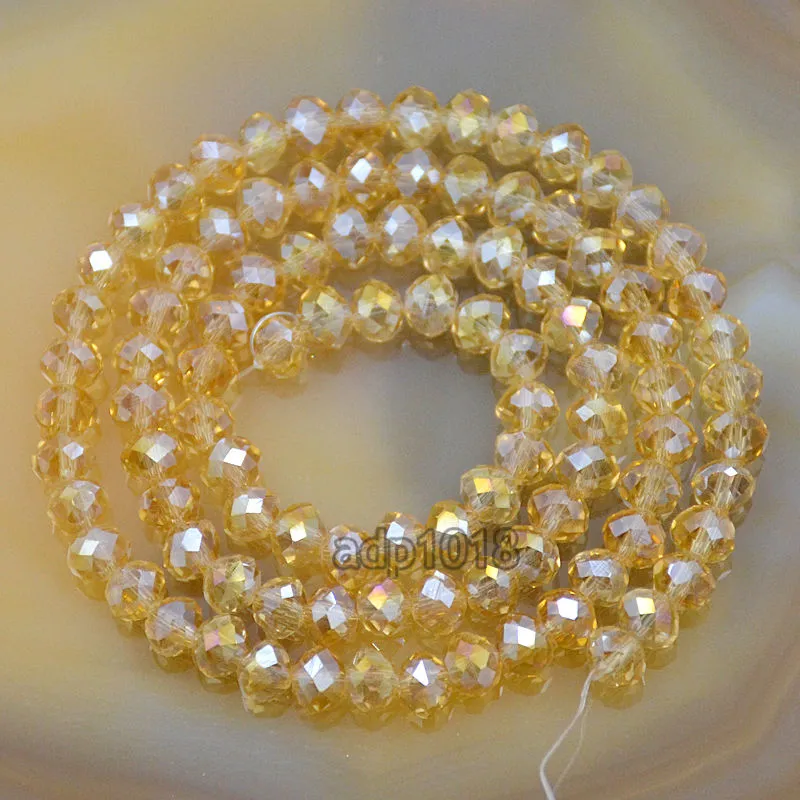 Top Quality Czech Crystal Faceted Rondelle Beads on a 15" Strand 2x3mm