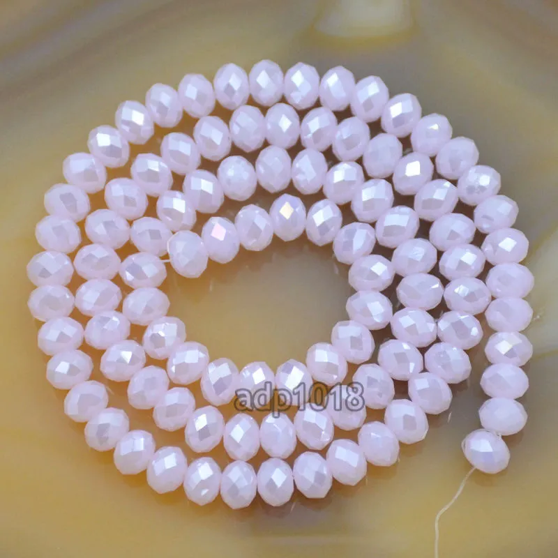 Top Quality Czech Crystal Faceted Rondelle Beads on a 15" Strand 2x3mm