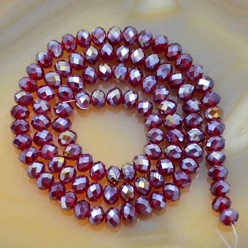 Top Quality Czech Crystal Faceted Rondelle Beads on a 15" Strand 2x3mm