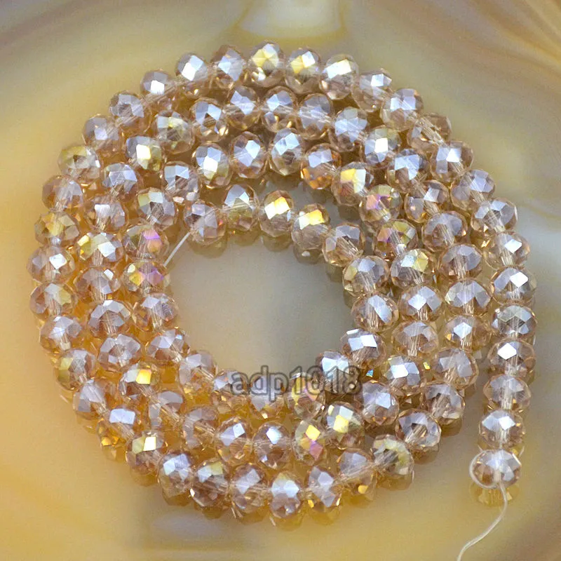 Top Quality Czech Crystal Faceted Rondelle Beads on a 15" Strand 2x3mm