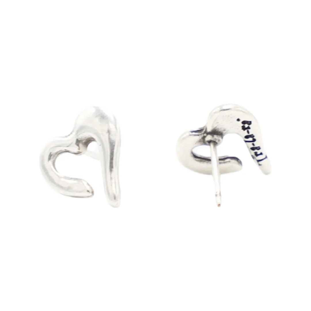 TRA-LA-RA GOLD CUORE HEART STUD EARRING