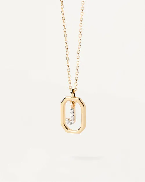 Trendy and hot-selling 18k gold English letter micro-paved zircon pendant color-coded gold-plated light luxury necklace