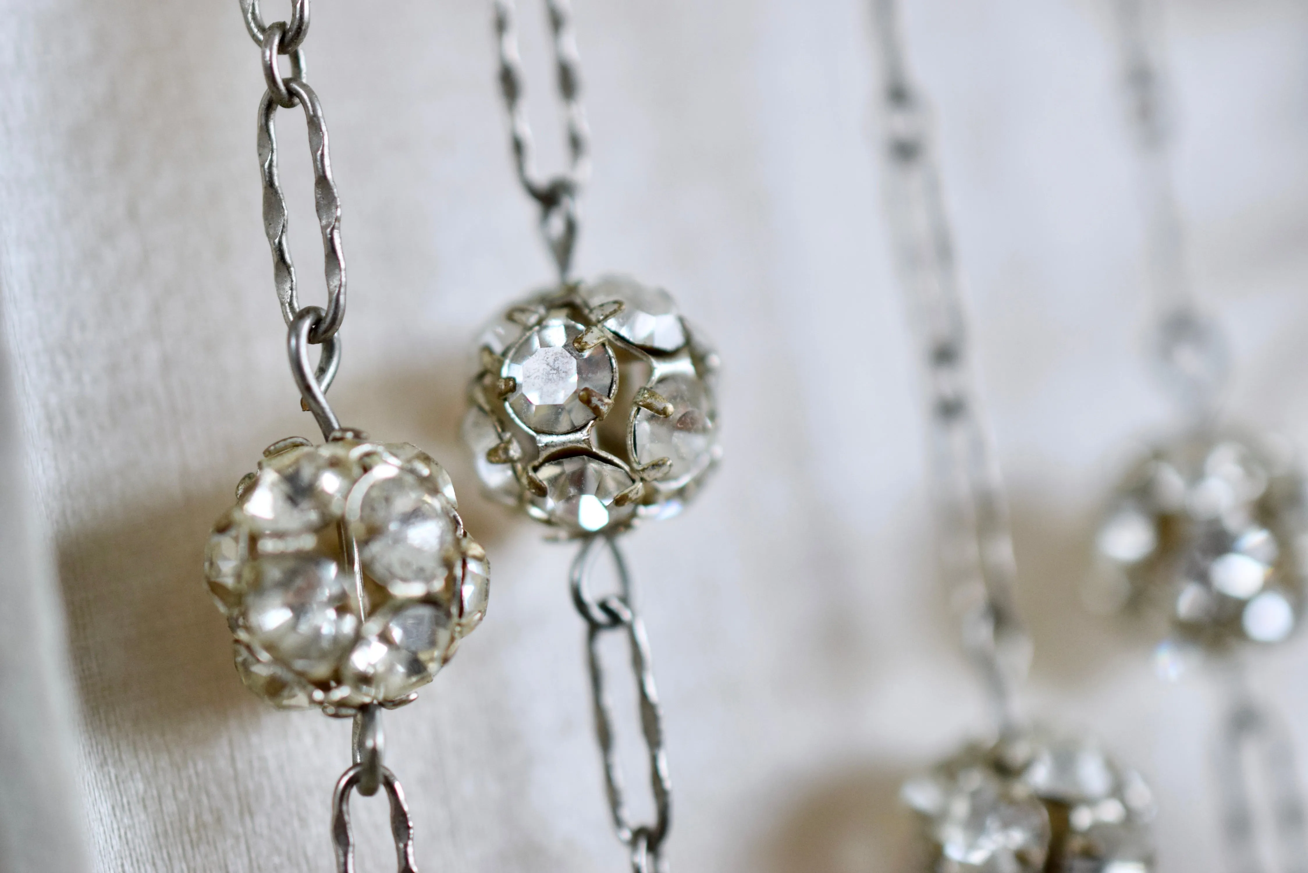 Vintage 1920s Mirror Ball Necklace