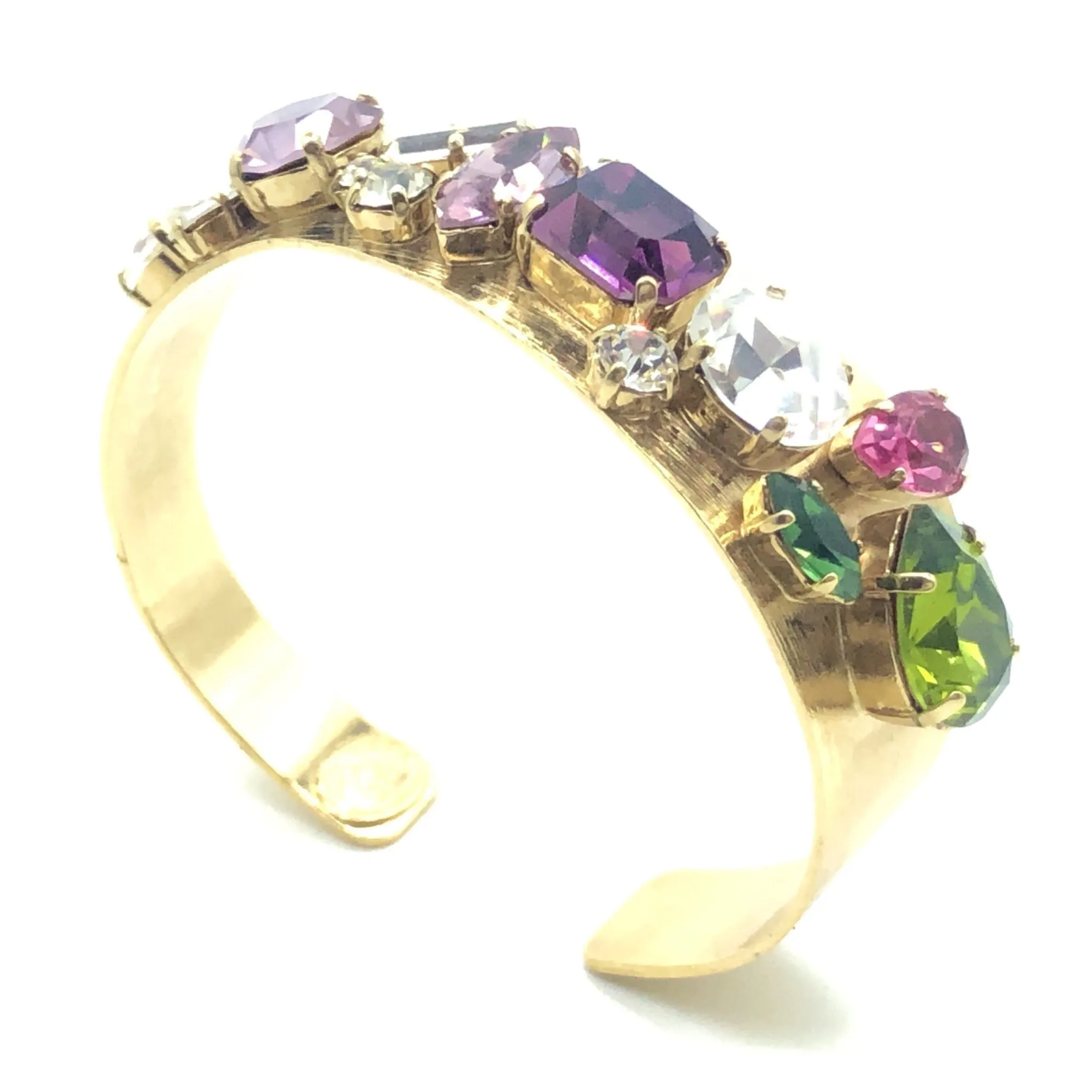 Vintage Christian Lacroix Crystal-Loaded Bracelet Cuff