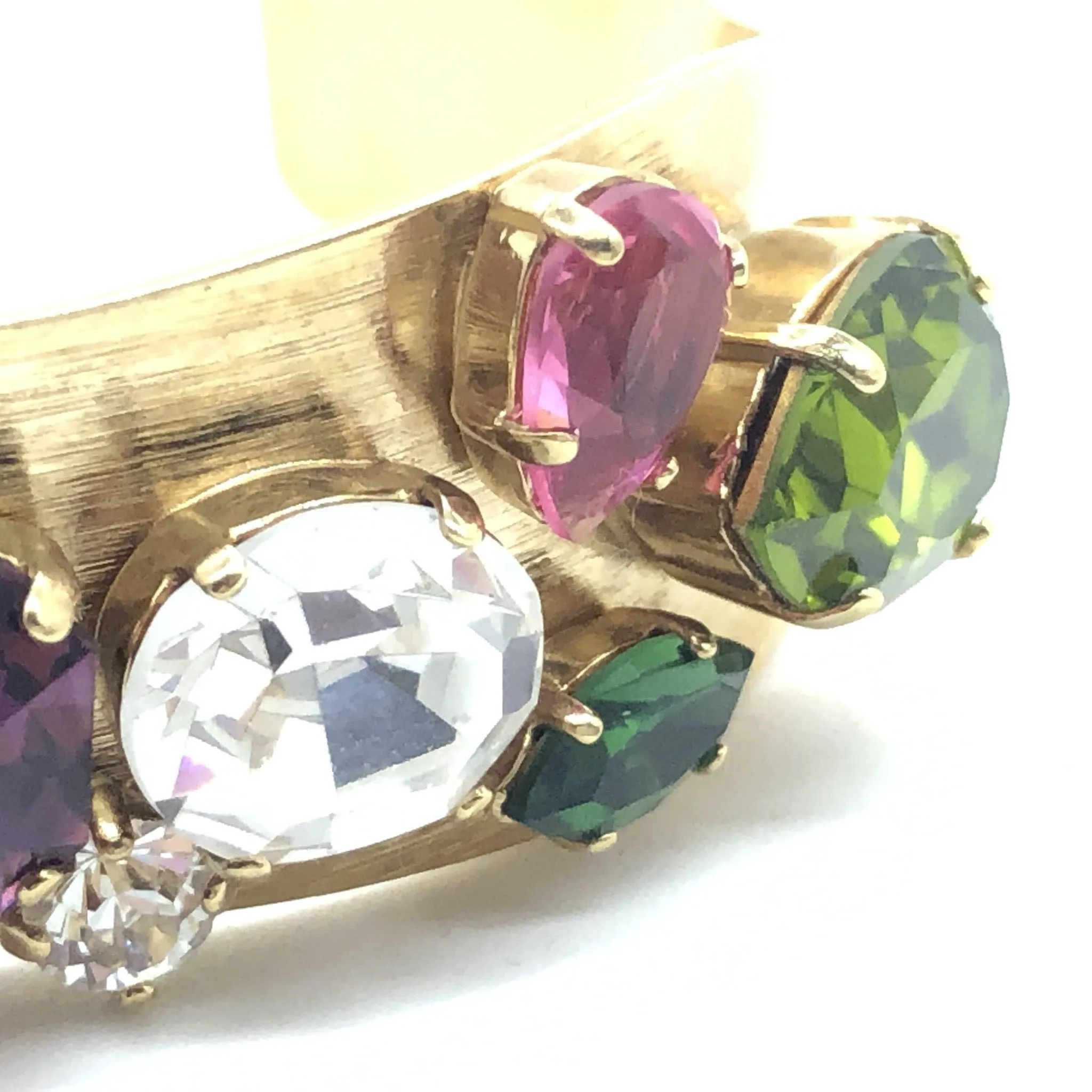 Vintage Christian Lacroix Crystal-Loaded Bracelet Cuff