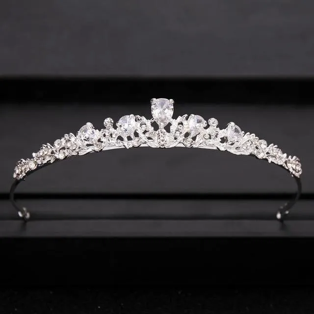 Wedding Crowns Tiaras Bridal Headpieces with Baroque Rhinestones Crystals