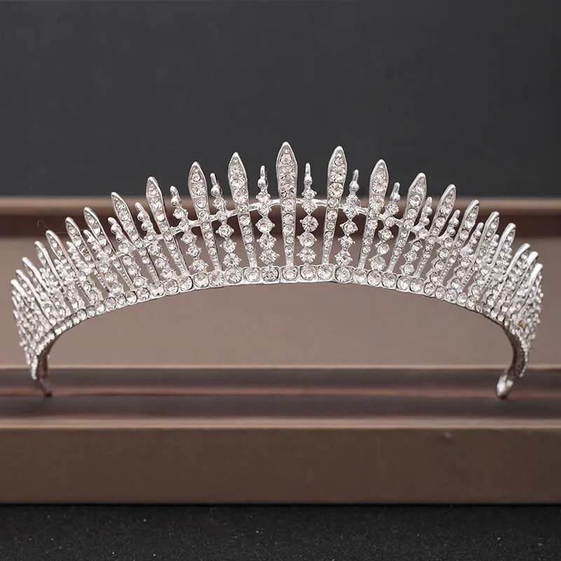 Wedding Crowns Tiaras Bridal Headpieces with Baroque Rhinestones Crystals