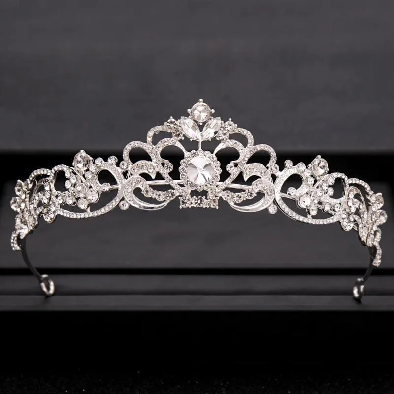 Wedding Crowns Tiaras Bridal Headpieces with Baroque Rhinestones Crystals