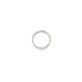 White Gold Diamond Circle Pendant