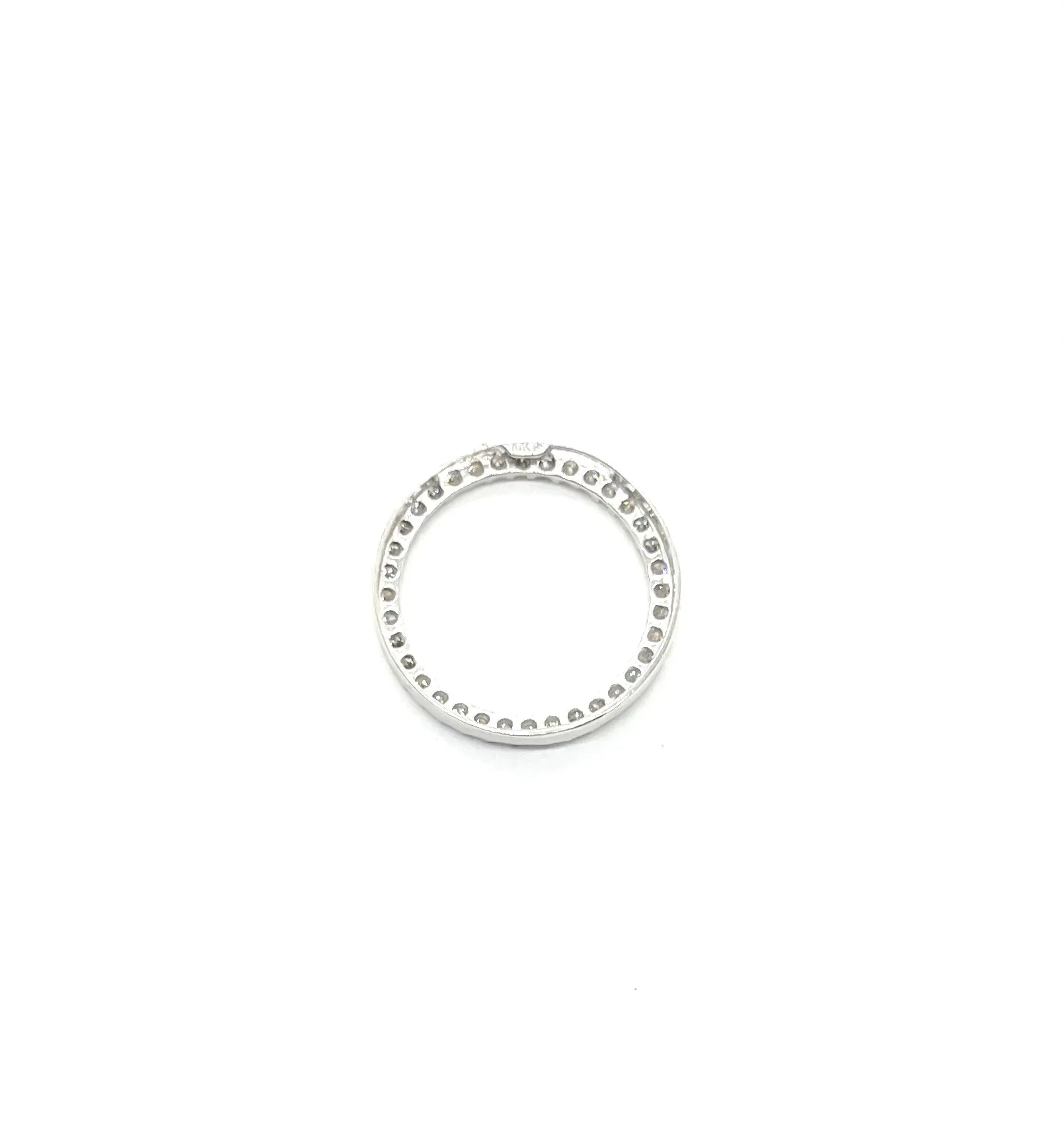 White Gold Diamond Circle Pendant