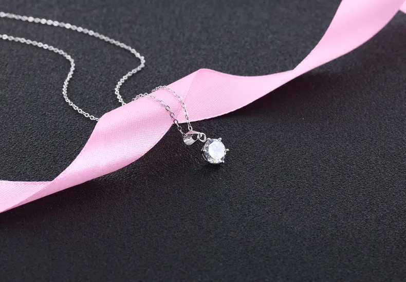 Women's Pendant S925 Sterling Silver Crystal Crown Pendant without Necklace for girls