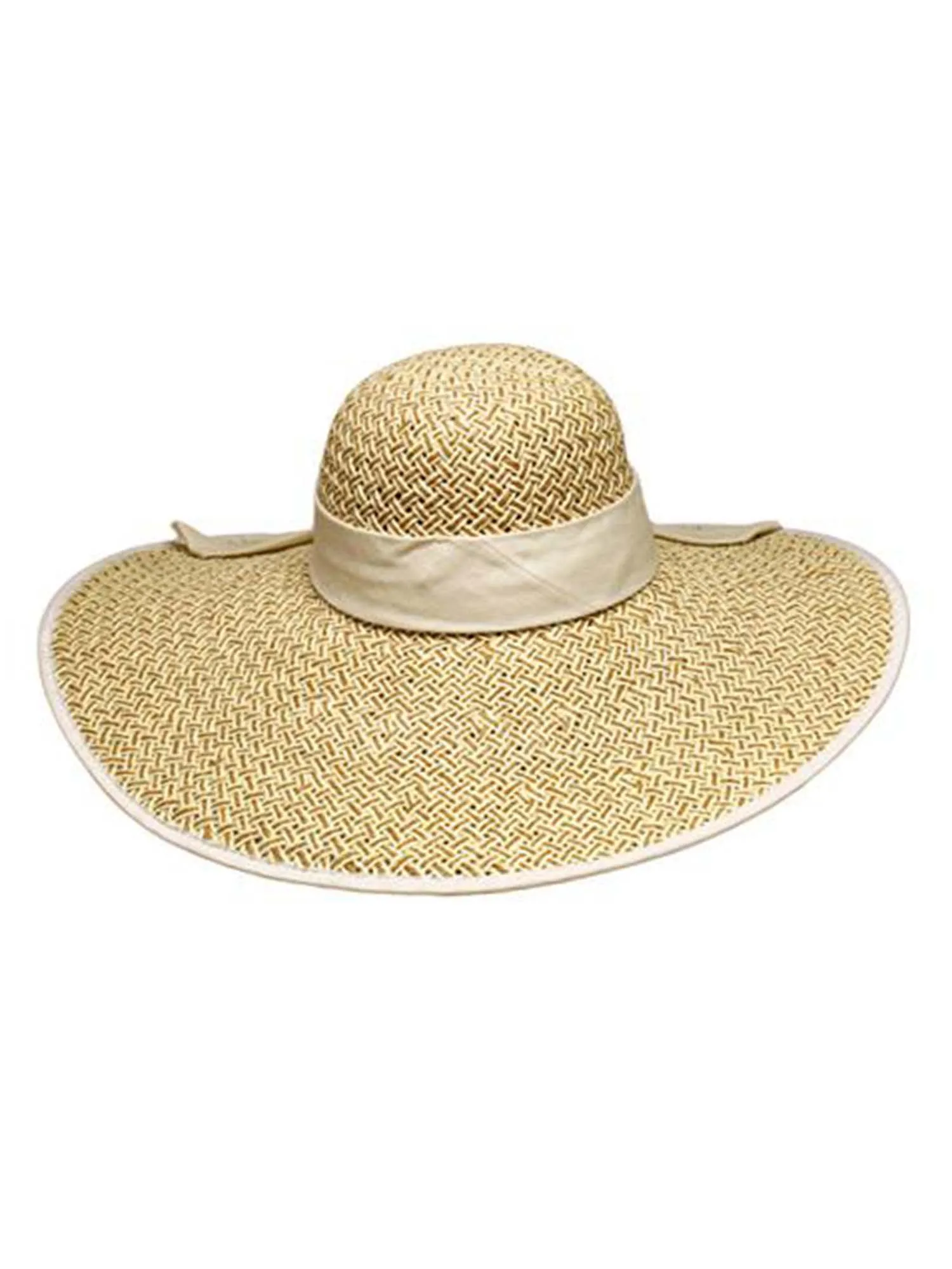 Woven Wide Brim Floppy Hat