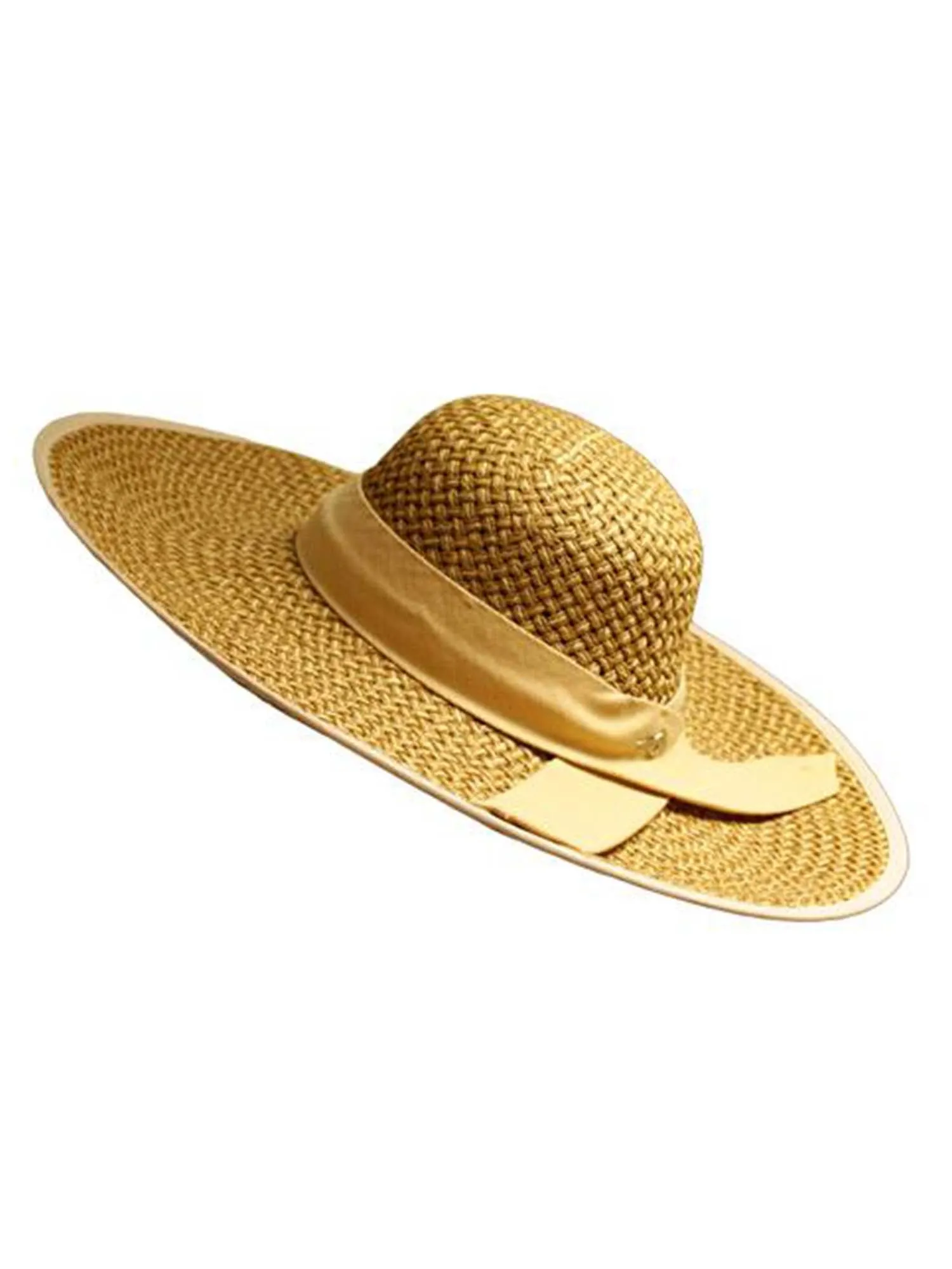 Woven Wide Brim Floppy Hat